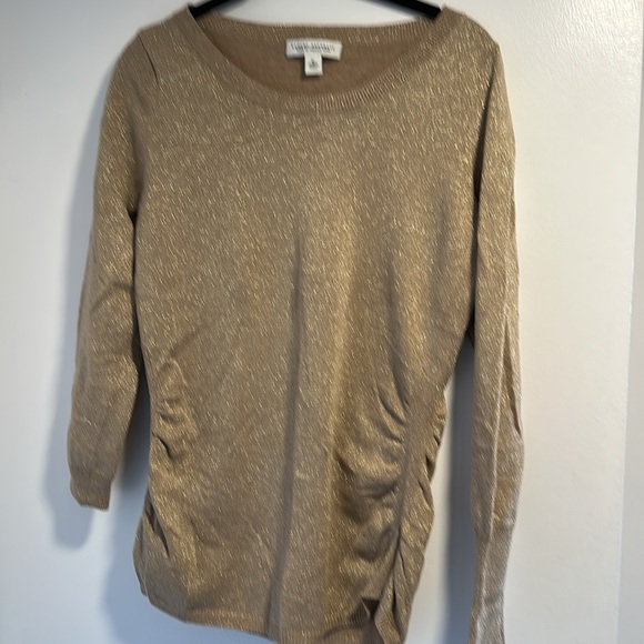 Gold Metallic Holiday Sweater Banana Republic EUC.
Size M - Picture 2 of 6